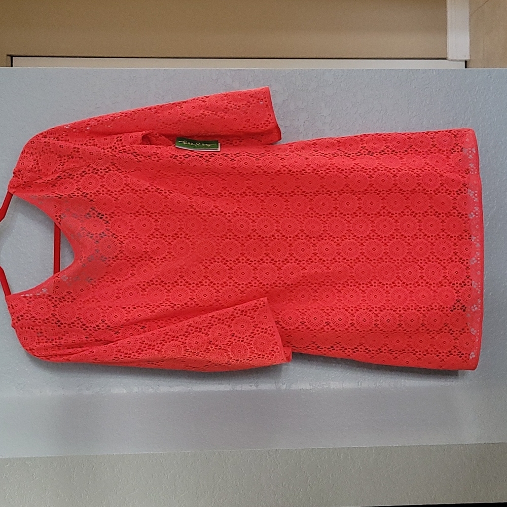 Lily Pulitzer coral Topanga Dress XL